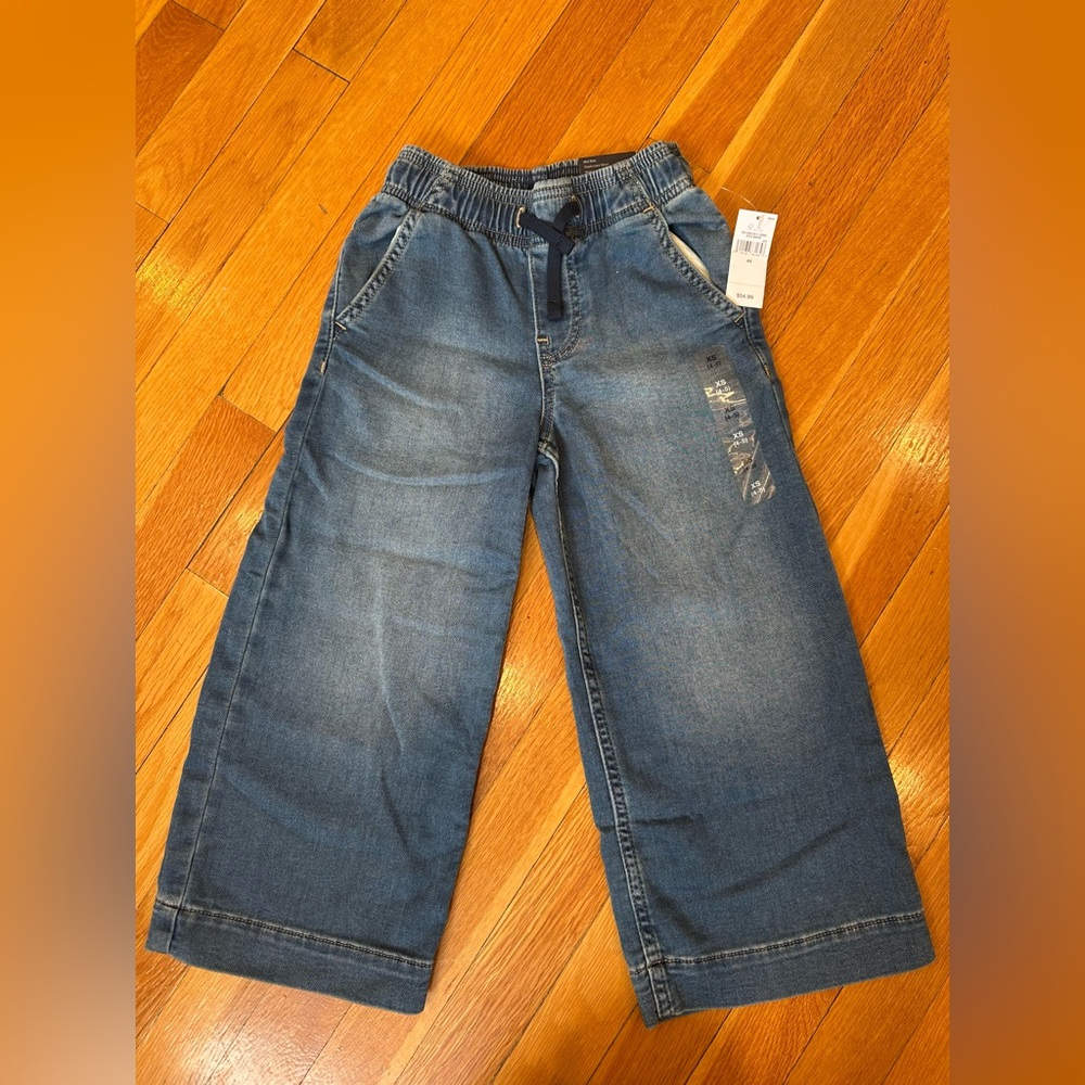 NEW GAP Girls Denim Wide Leg Pull On Jean XS (4/5)